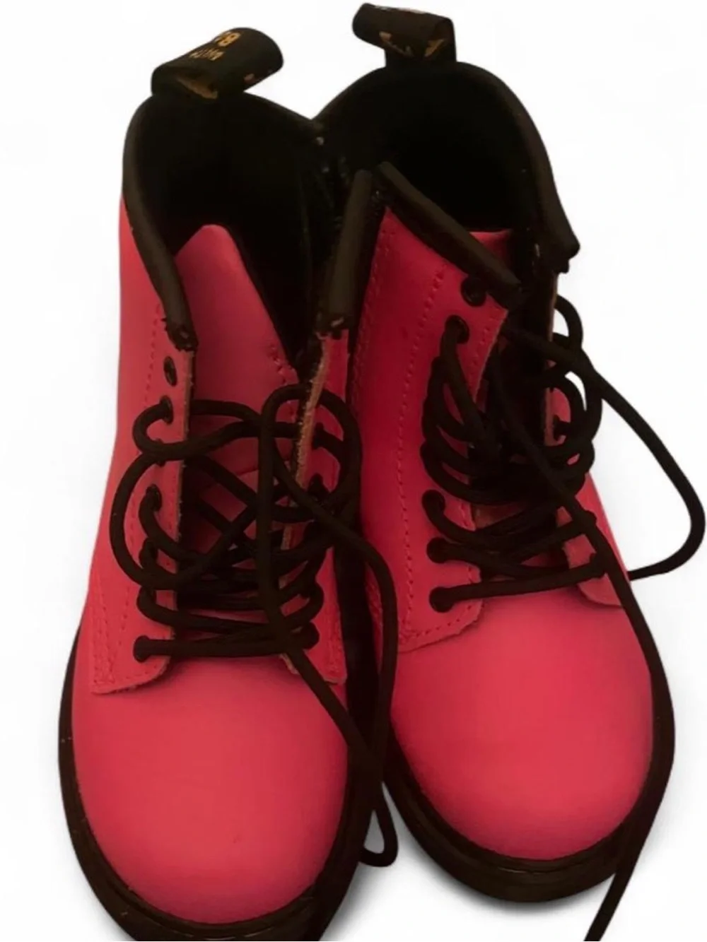 Dr. Martens Kids hot Pink Lace-Up Boots